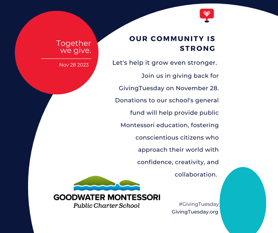 Howto Support Goodwater Montessori's GivingTuesday Campaign